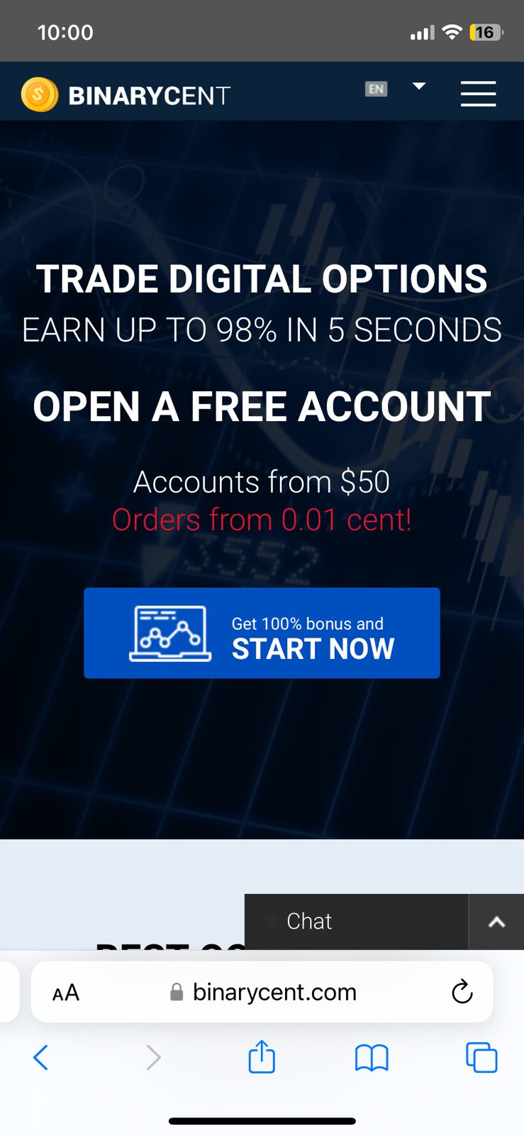Image: How to download and set up the Binarycent app