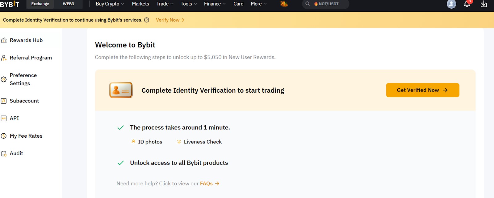 Bybit: Identification