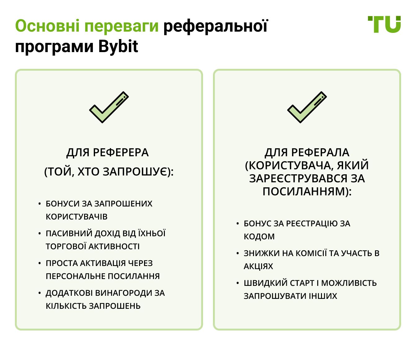 Основні переваги реферальної програми Bybit