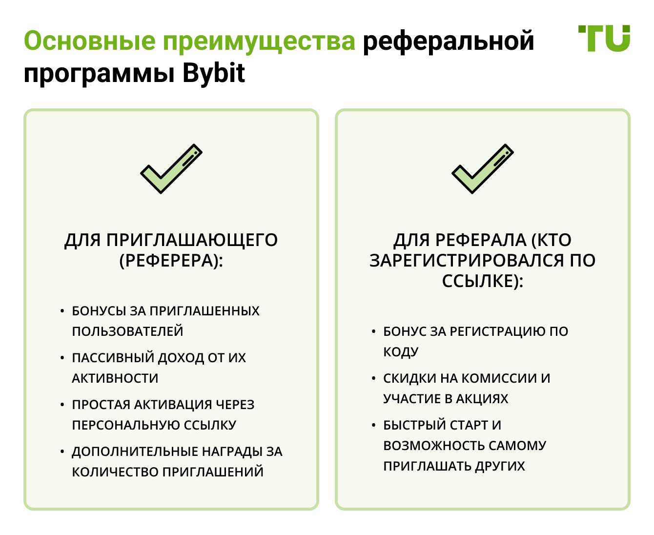 Основные преимущества реферальной программы Bybit