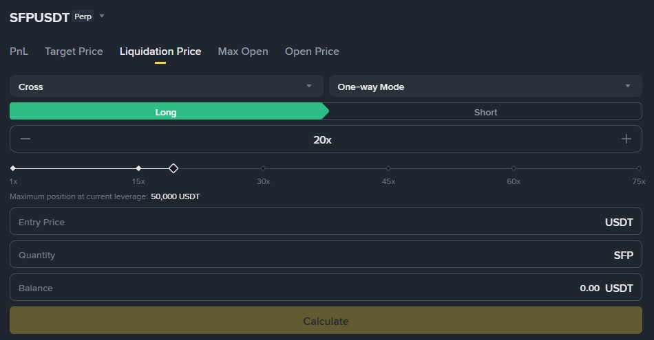 Калькулятор ліквідації Binance