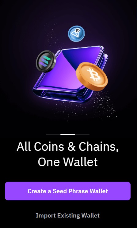 Начало регистрации Bybit Wallet