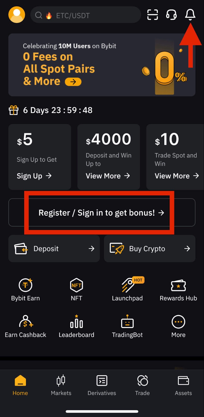 Bonus masuk Bybit