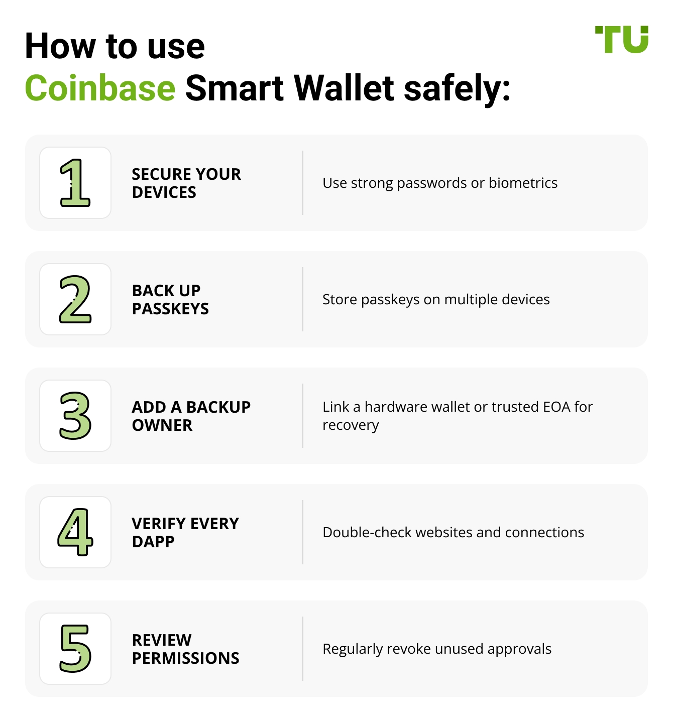 How to use Coinbase Smart Wallet safely