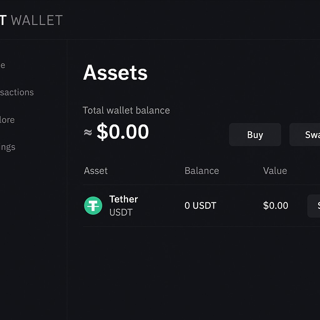Jak wybrać USDT w Bybit Wallet
