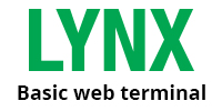 LYNX Basic web terminal